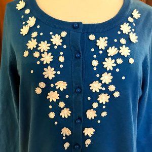 Blue Charter Club Cardigan Size L